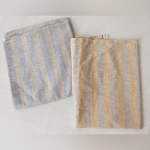 Striped cotton linen fabrics